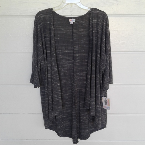 LuLaRoe Lindsey Gray Duster Cardigan Medium - Picture 8 of 8